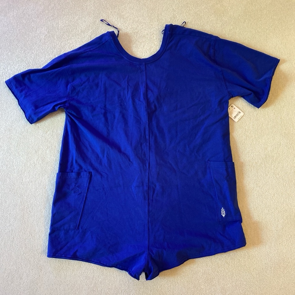 Free people hot shot tee romper Medium